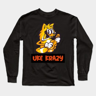 Uke Krazy, ukulele design Long Sleeve T-Shirt